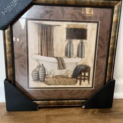 Decor Framed Print Wall Art Bathroom 