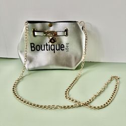 Silver Crossbody Bag