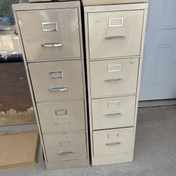 4 Drawer Metal File Cabinets (2)
