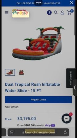 15’ dual waterslide