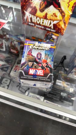 2026 Topps Chrome Marvel Trading Card Box — $65  Brand-new and factory sealed!  🔥 Features Marvel favorites including Gambit, Magneto, Elektra and mo
