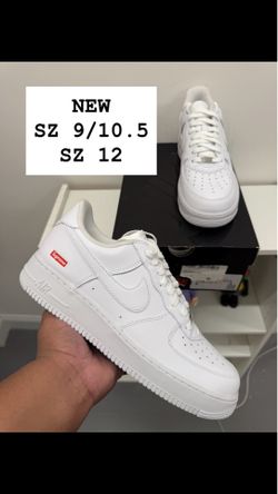 NEW Nike Air Force One White Supreme SZ 9/10.5/12