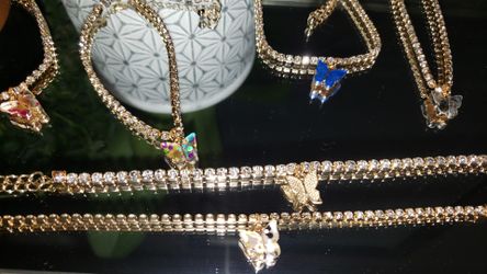 Rhinestone Butterfly Bracelets 🦋 $4.50 each