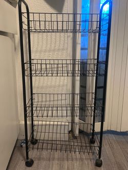 4 tier rolling cart