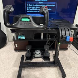 Logitech pro(almost new) flight sim set up