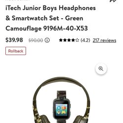 smart watch and headphone