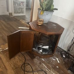 Little Wood Octagon Side Table 
