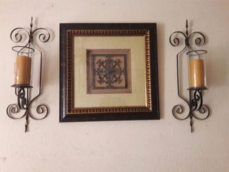 Set frame and candle holders