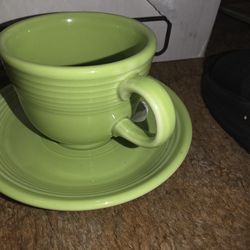 Fiestaware cup and saucer