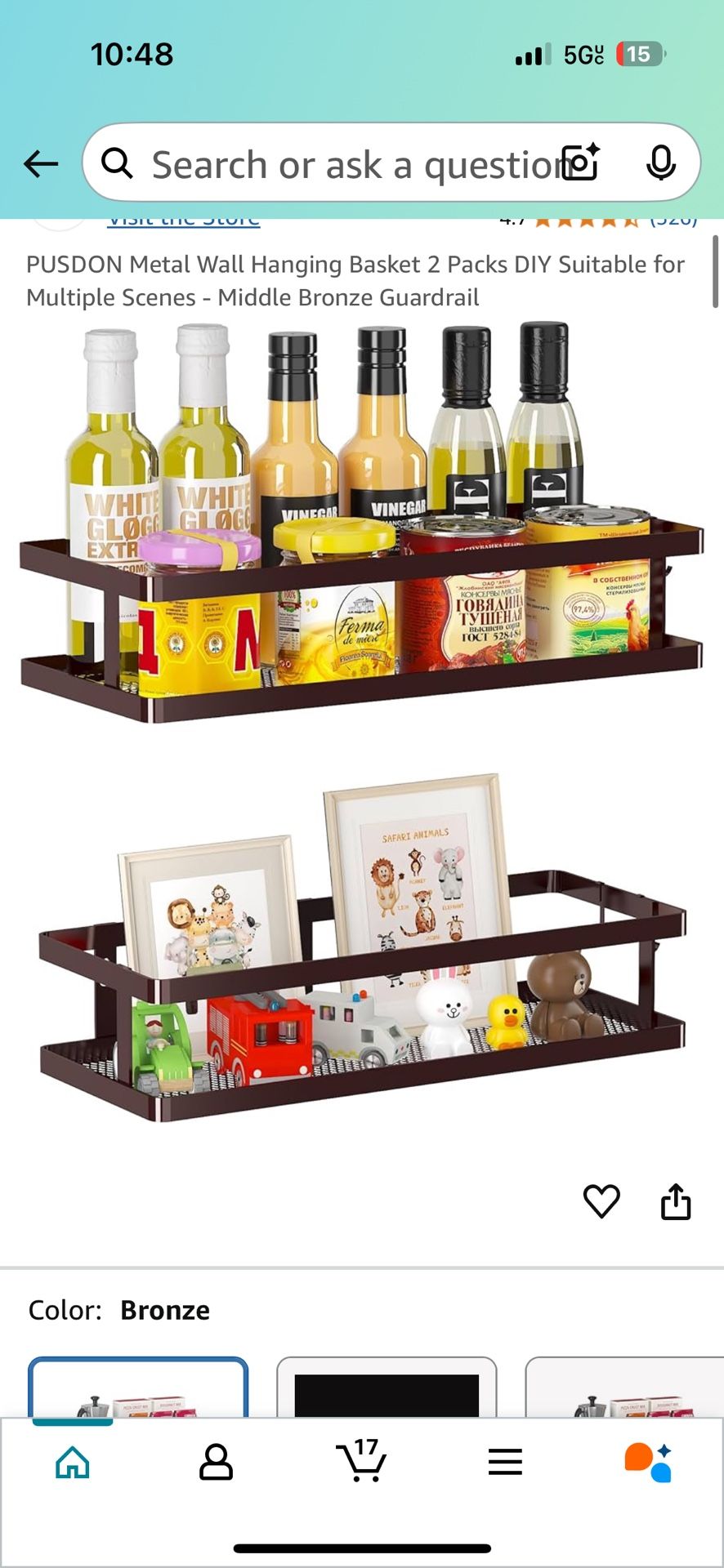 Hanging Shelves (2) Pack