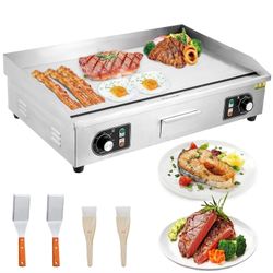 Garvee 30" Commercial Electric Griddle / Flat Top Grill – 3000W Dual Zone (New in Box)