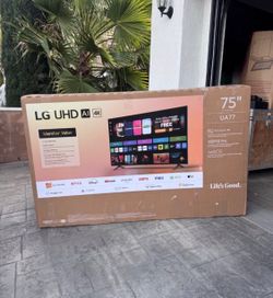 MV 75ua77 75” Lg smart 4k led Uhd tv
