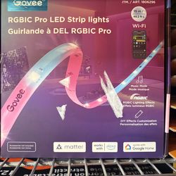 Govee 49.2ft RGBIC Pro LED Strip lights. New. 2 available