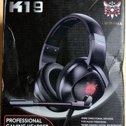 Gaming Headphones Onikuma K19 Headphones Black 3.5mm Connenction With Mic