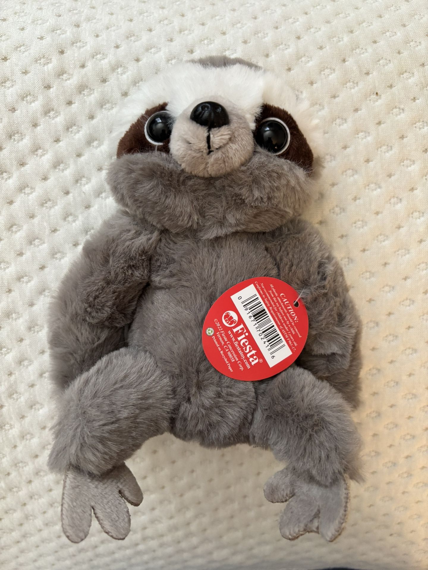 Fiesta Plush Gray Sloth 7”