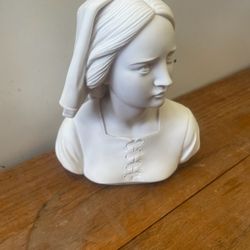 Vintage Italian Signed Bust Statue Resin Marble Dust 