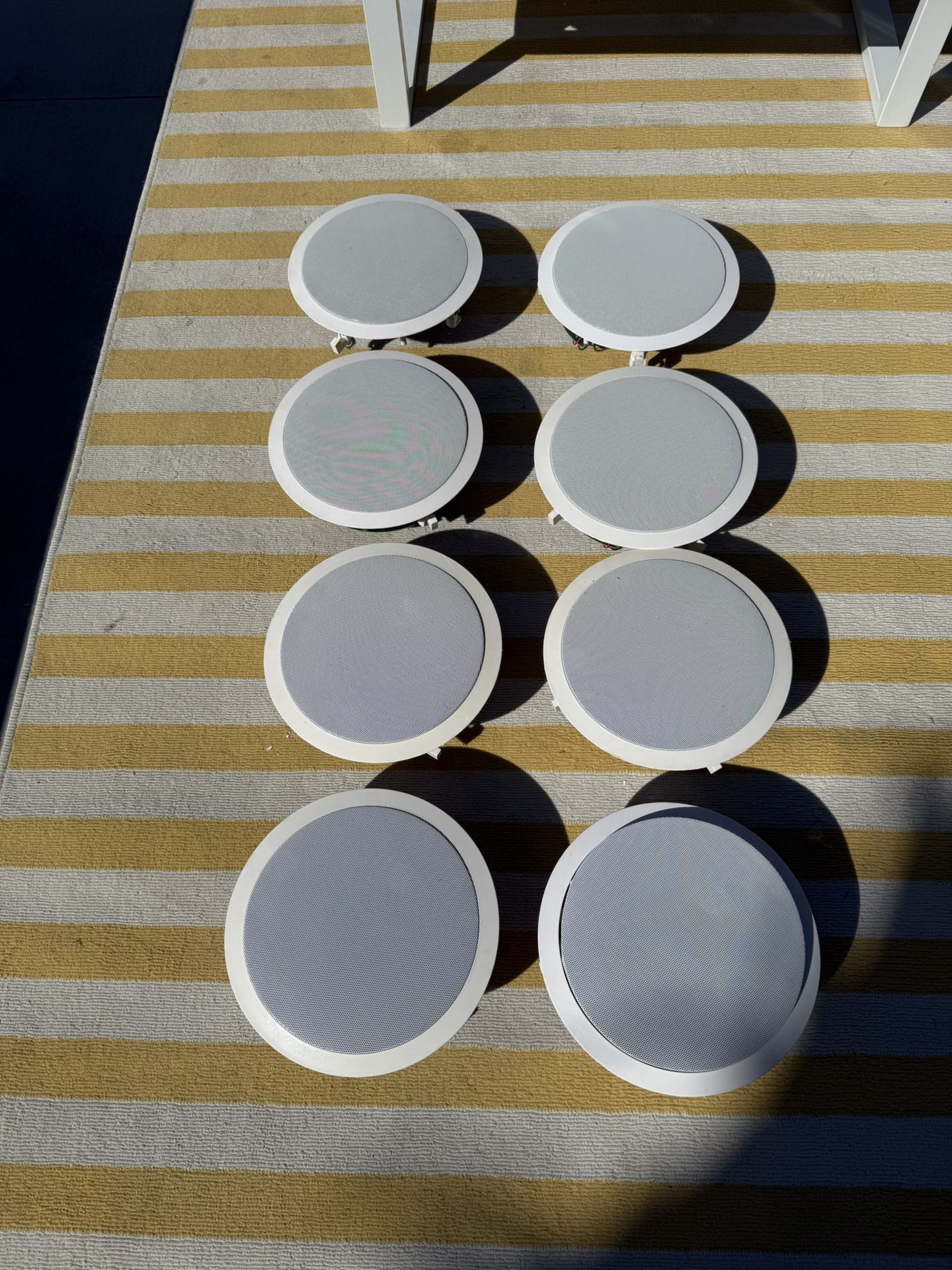 Like NEW- Polk Audio 10” (Approx. 9”) Round In-Ceiling Speakers – Set of 8 – Premium Whole-Home Audio