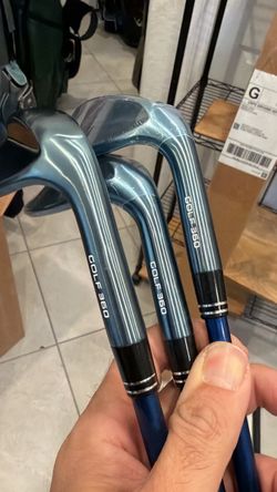3 pc wedge set by golf360Degrees blue edition . Available in 50/54/60 degrees, right handed