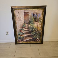 Beautiful Print/Painting Art Italian Cottage 