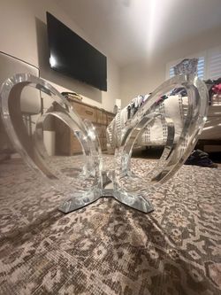 Lucite table base 1993 signed by Artist