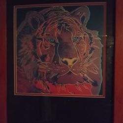 1980s Andy Warhol Foundation "Siberian Tiger - 1983" Endangered Species Pop Art Offset Lithograph