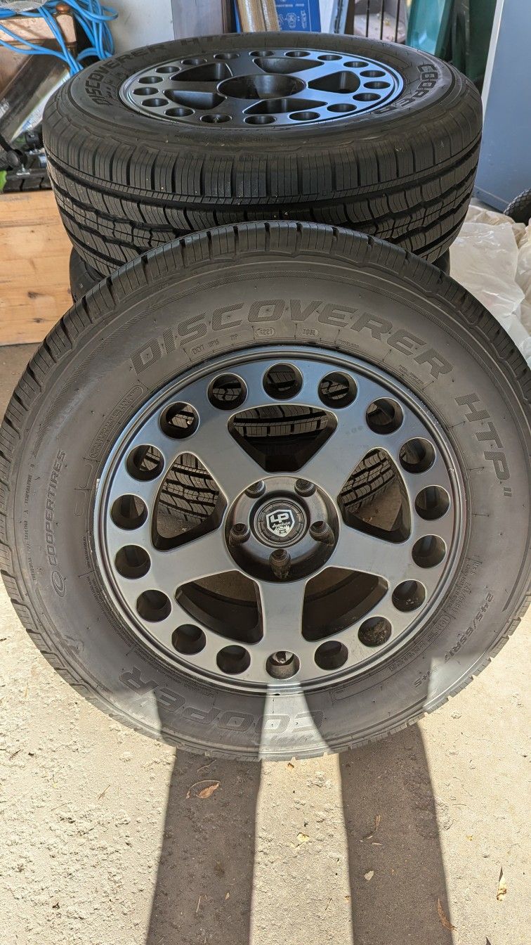 LP Adventure LP5 17" Rims + Copper Discoverer HTP 245/65R17 Tires -Mounted and Balanced