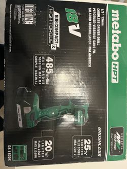 Metabo HTP 1/2 Cordless Drive Drill W / 2 1.5 Batteries And Charger New