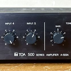 TOA 500 Series A-503A Mixer Power 30W Integrated 5-Channel Amplifier