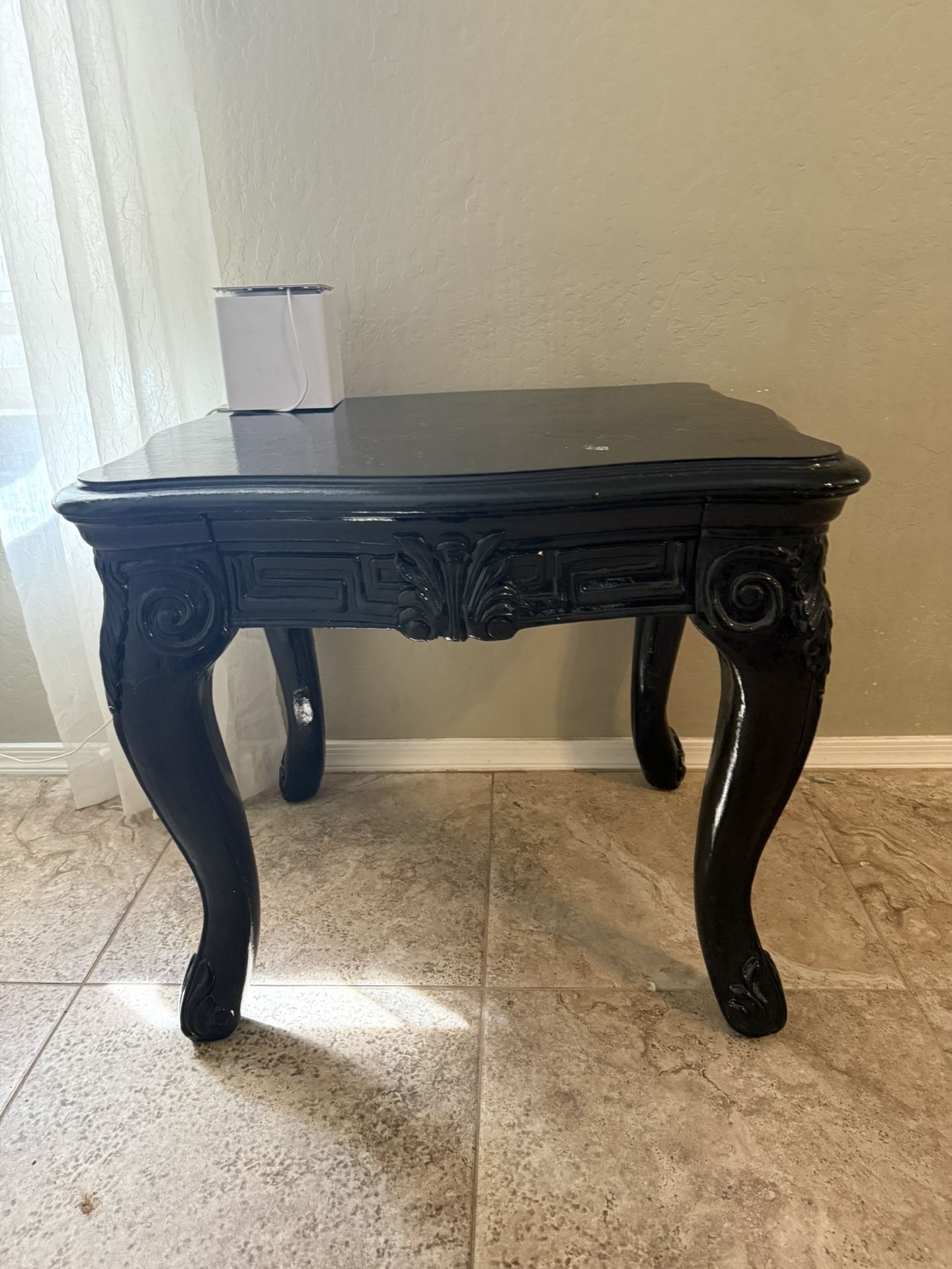 Black End Table 