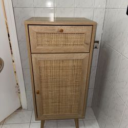 Storage Cabinet – Light Oak Finish