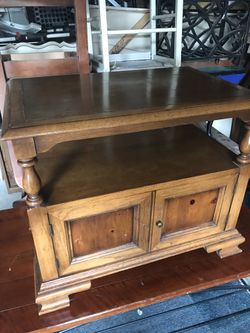 Vintage solid wood side table