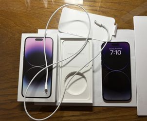 iPhone 14 Pro Max w/128GB, purple, unlocked