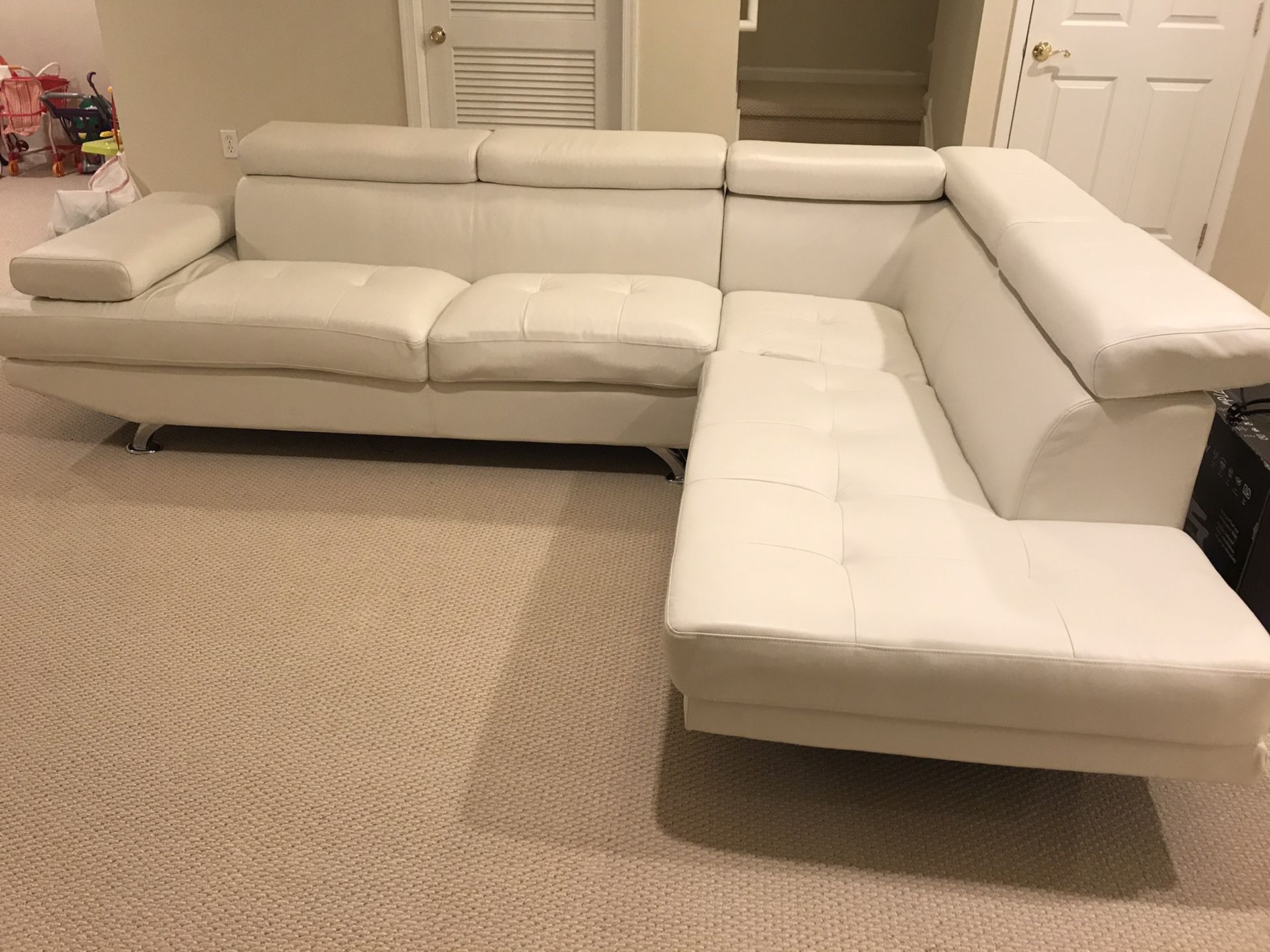White sectional
