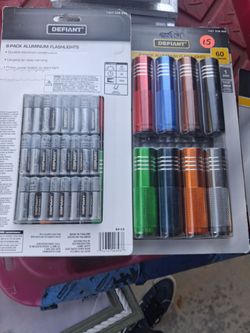 Defiant 8-Pack Aluminum Flashlights
