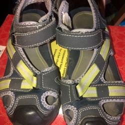 Boys Youth Sandals Size 13Y Leather & mesh