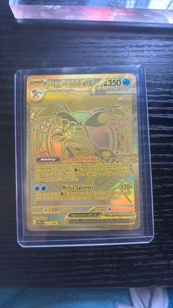 Mega Greninja EX Gold Holo Pokémon Card 122/086