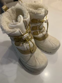 Members Mark White Girls Snow Boot, size 2