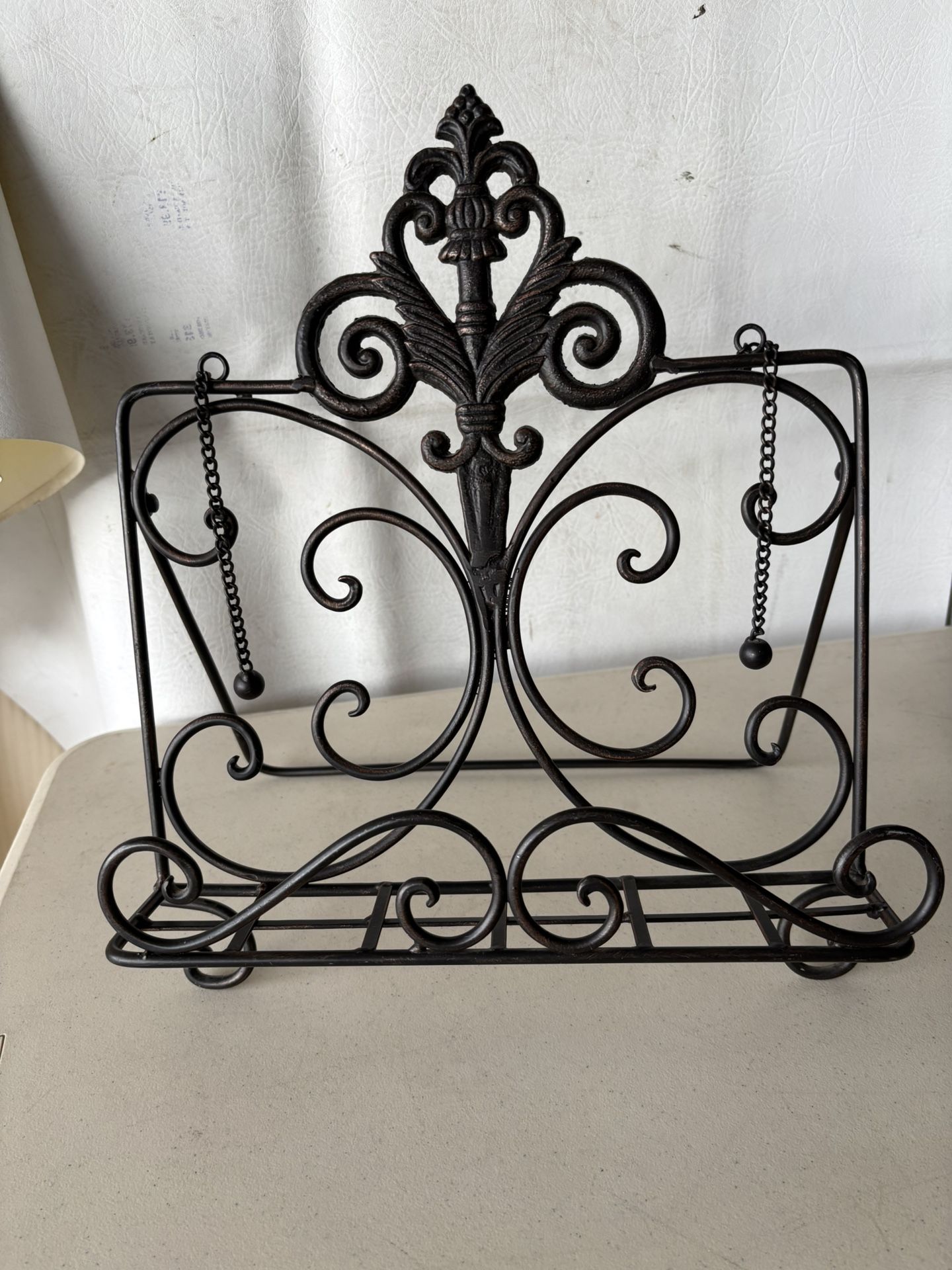 Cast Iron Recipe Book Stand