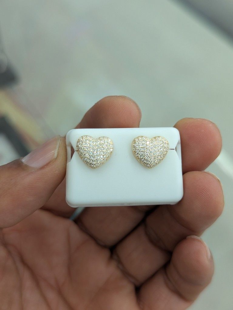 925 Sterling Silver Moissanite Diamond Stud Earring