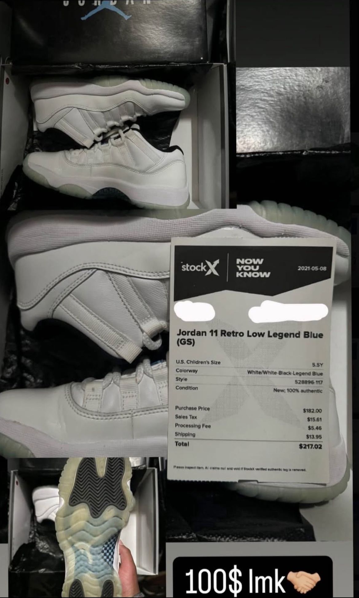 Jordan 11 Retro Low Legend Blue