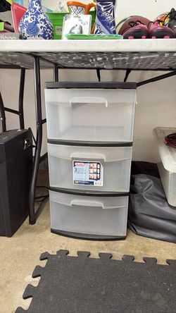 Sterilite 3-Drawer Plastic Storage Cart