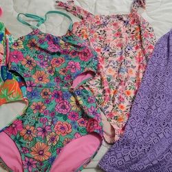 3 Swimsuits And Cover Up