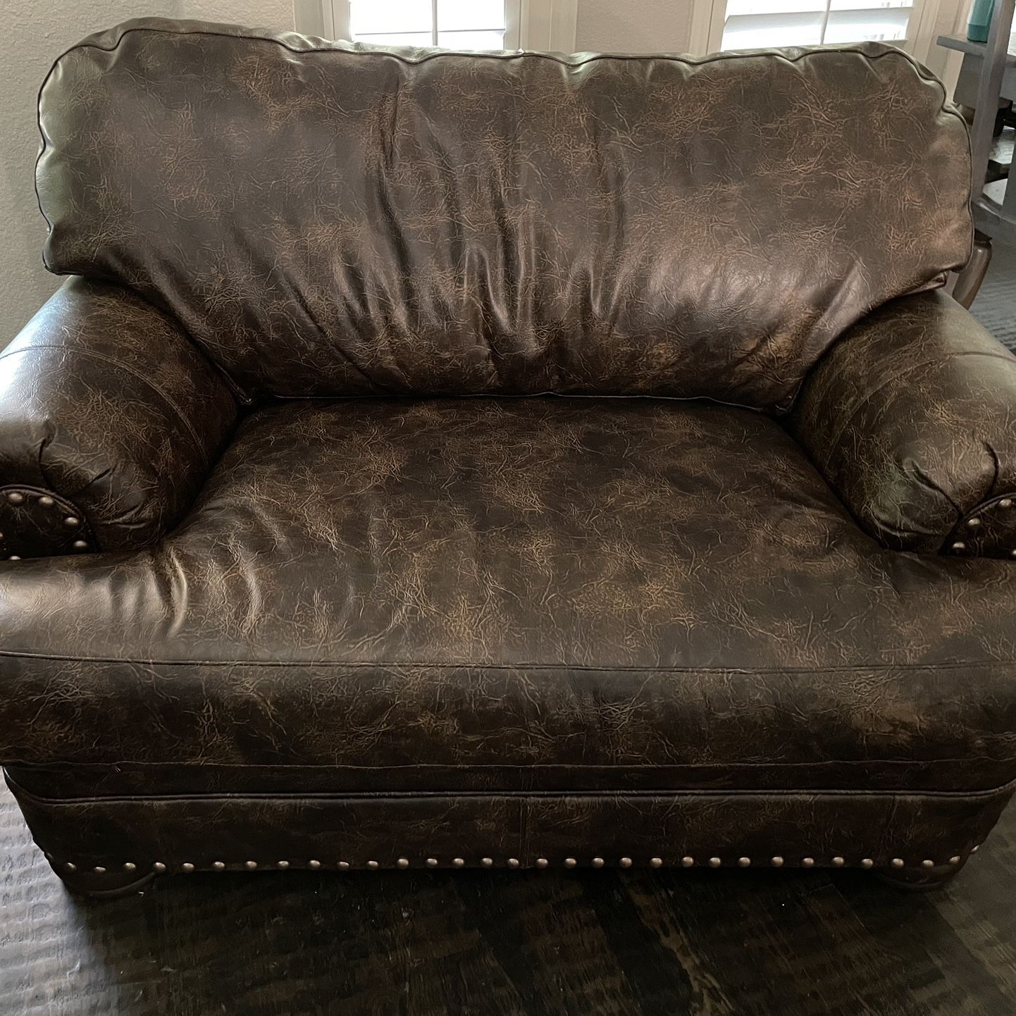 Mayo Leather Chair-and-a-Half