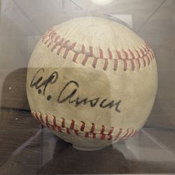 Cap Anson Autographed Baseball