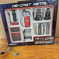 Die Cast Metal Garage Set