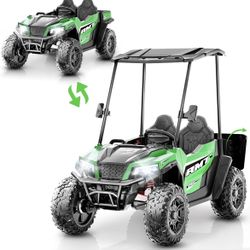 24V 2 Seater Kids Ride On Toy, 4x200W, EVA Tires, Electric Truck Car w/21 Wide Seat, Remote Control, 4WD, 4.5Mph, 4 Wheel Suspension, LED Searchlight,