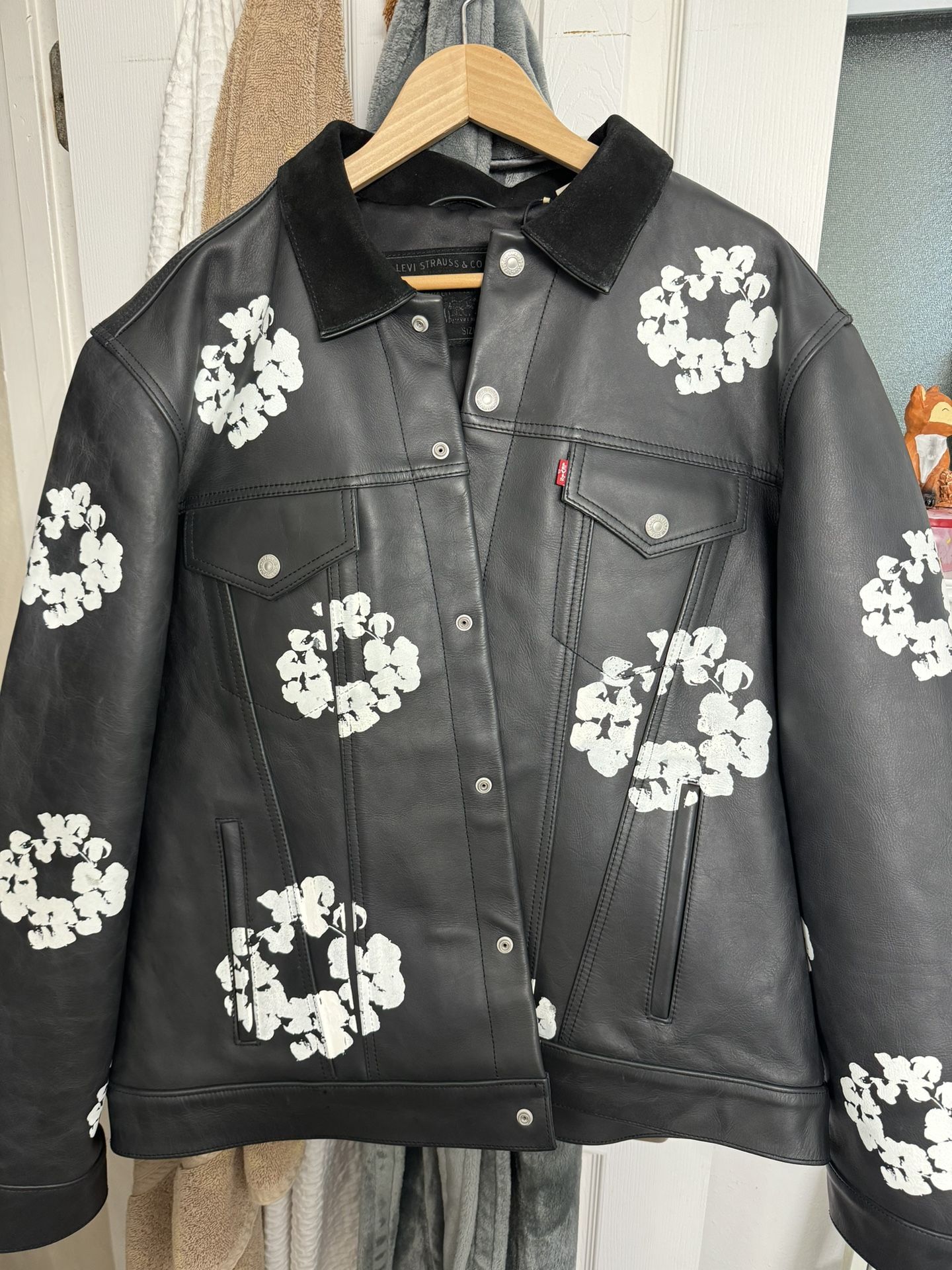 Leather Denim Tears X Levi’s Jacket ! Xl 100% AUTHENTIC