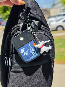 Nightmare Before Christmas Zero Hand Sanitizer Keychain, nbc, jack skellington, oogie boogie
