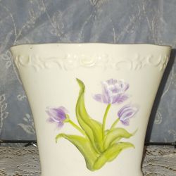 Vintage FTD Tulip Motif Vase 