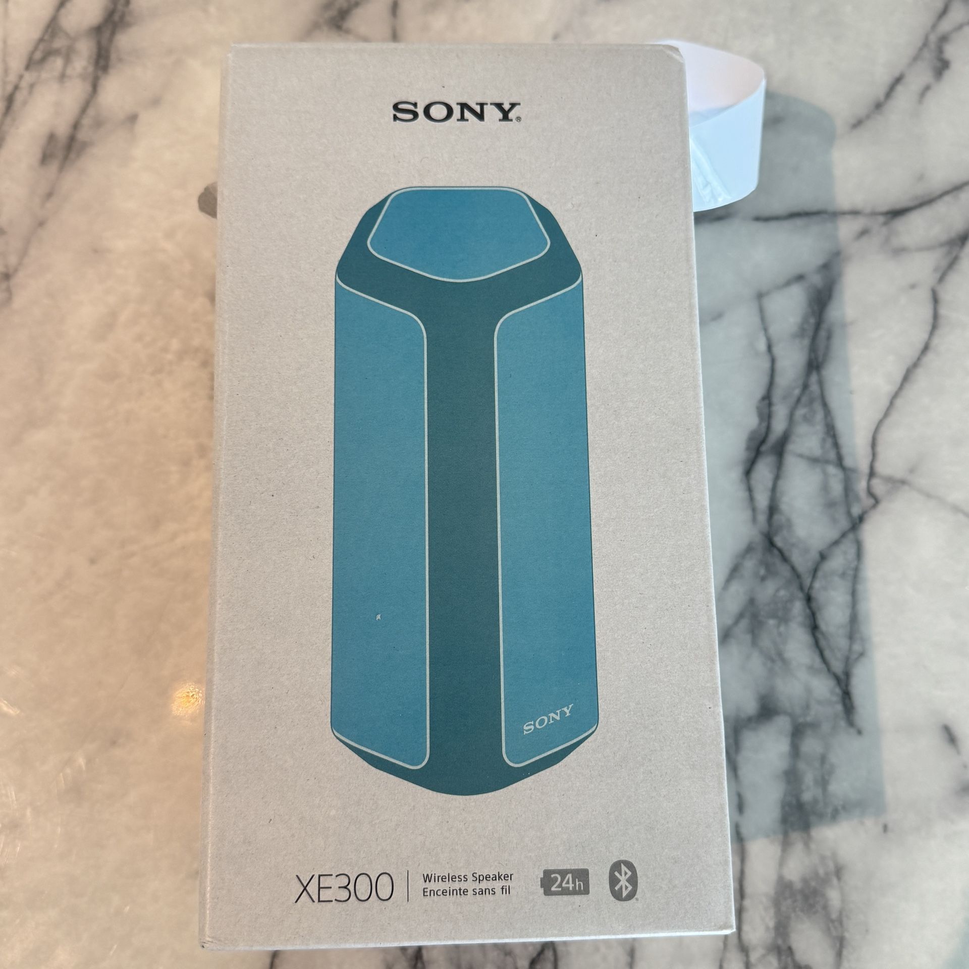 NEW SONY XE300 Portable Bluetooth Speaker Waterproof 25hr Battery Blue NIB